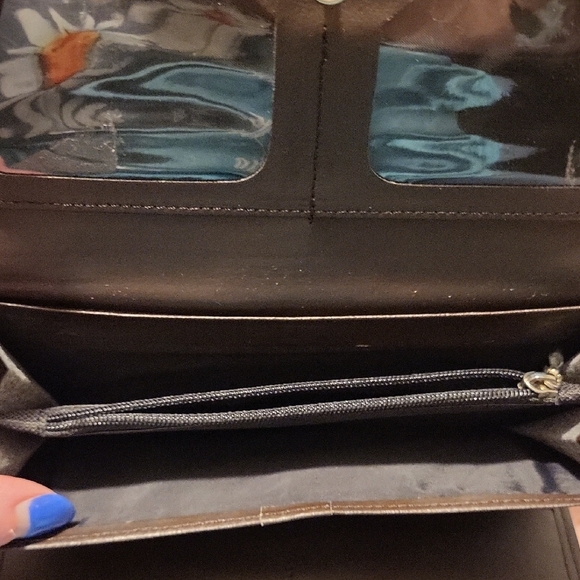 Dooney & Bourke Brown Wallet with Signature Monogram and Leather Trim - Picture 3 of 3